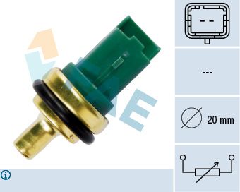 Sensor de temperatura de refrigerante FAE 33706 para Volvo V40