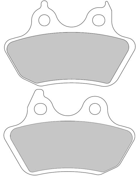 Pastillas de freno de disco FERODO FDB2202 para Harley Davidson Fxstd