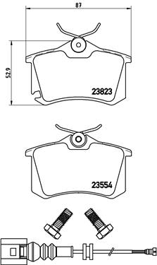 Pastillas de freno de disco BREMBO P 85 066 para Volkswagen Golf III