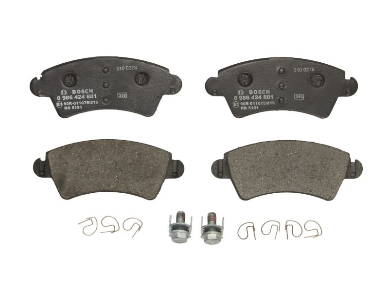 Pastillas de freno de disco BOSCH 0 986 424 801 para Peugeot 206