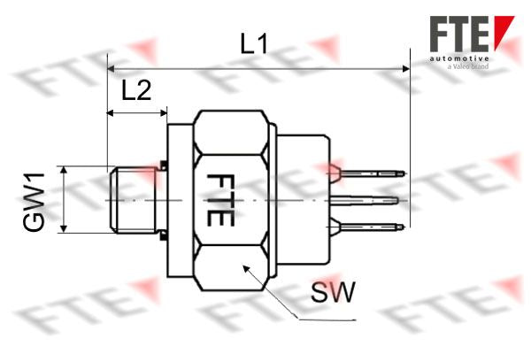 Interruptor de luz de freno FTE 9910201 para Mercedes-Benz 70 Mb-Trac