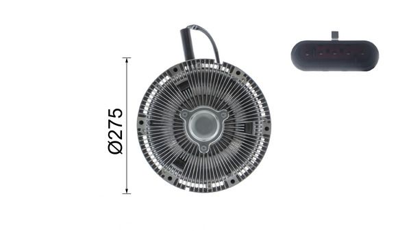 Embrague de ventilador de radiador MAHLE CFC 97 000P para DAF CF 85