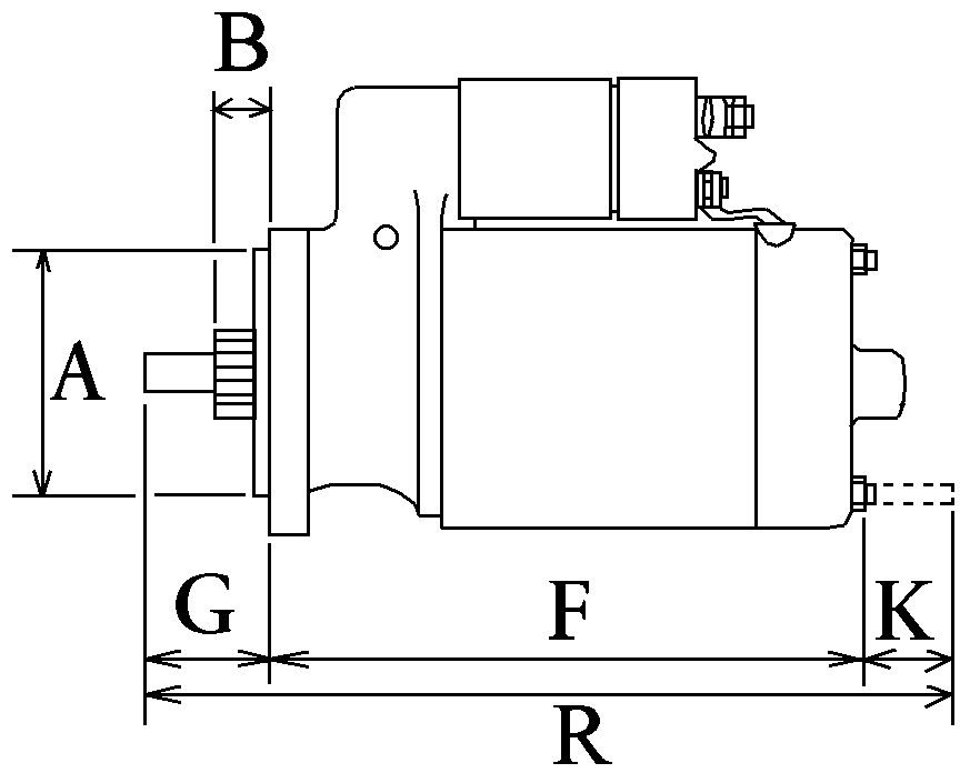 Motor de arranque HC-CARGO F 032 115 560 para Audi A3