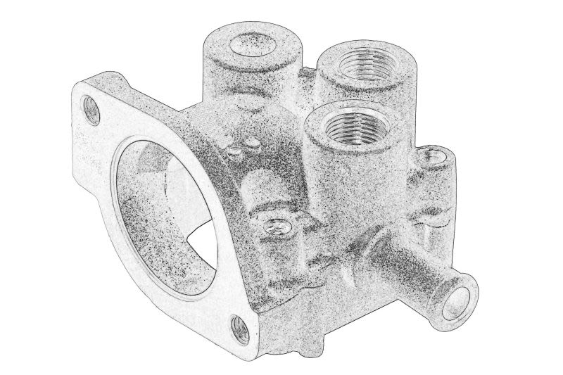 Caja del termostato OE PERKINS T435929-PER para JCB 8035 ZTS