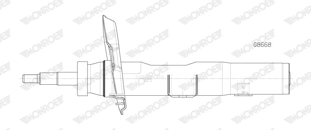 Amortiguador MONROE G8668 para Mercedes-Benz Clase A (V177) 2018-