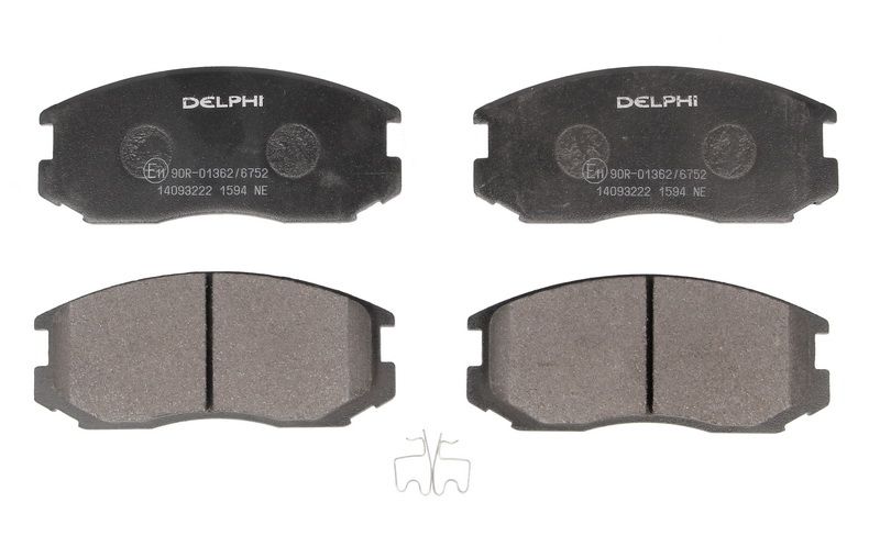 Pastillas de freno de disco DELPHI LP1594 para Mitsubishi Mirage IV
