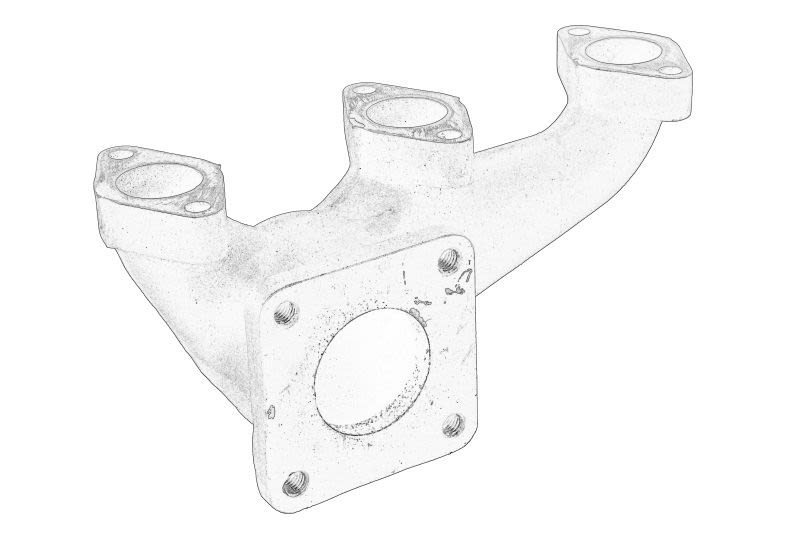 Colector de escape OE PERKINS 135616342-PER para JCB 801