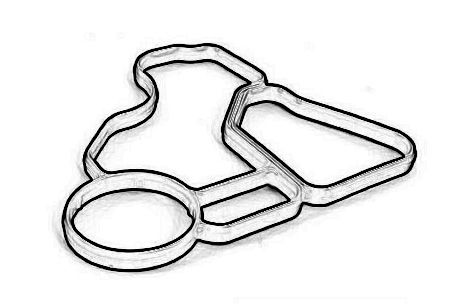 Empaquetadura de carcasa de filtro de aceite OE BMW 11 42 8 637 821 para BMW Serie 1 (E81) 2006-2011