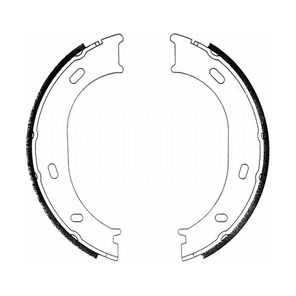 Balatas de freno de estacionamiento ABE CRM004ABE para Mercedes-Benz Sprinter 2-T (B901, B902) 1995-2006