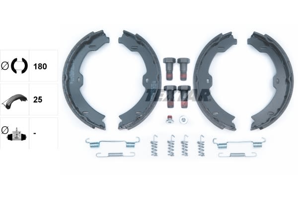 Balatas de freno de estacionamiento TEXTAR 91067000 para Mercedes-Benz Clase S (C216) 2006-2013