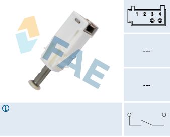 Interruptor de control de embrague (sincronización del motor) FAE 24791 para Fiat Grande Punto