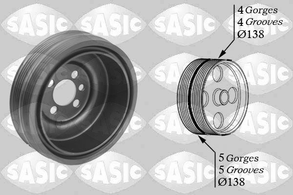Polea de cigüeñal SASIC 2156001 para Audi A3
