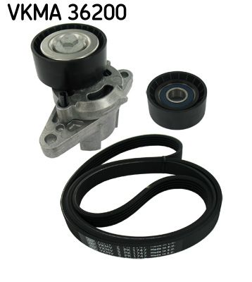 Juego de correa multinervada SKF VKMA 36200 para Renault Clio II