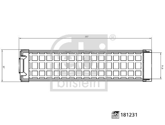 Filtro de aire FEBI 181231 para Fendt 307 C