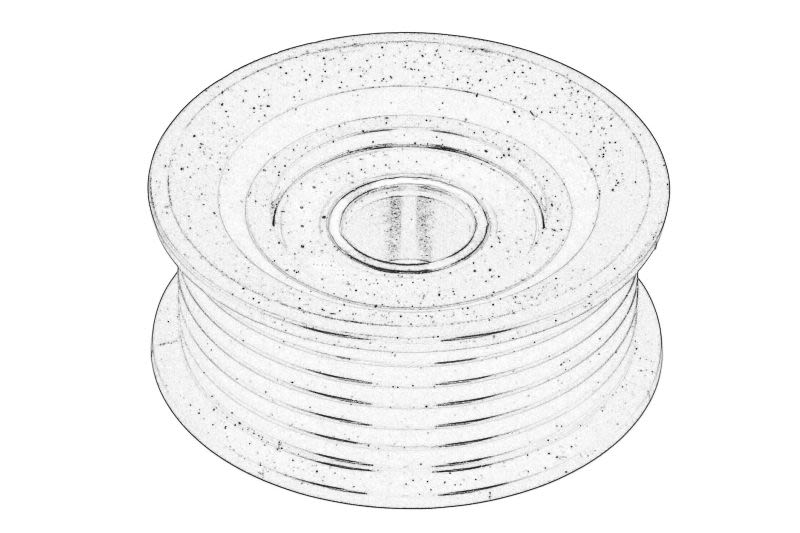 Polea tensora/guía de correa multicanal OE CHRYSLER 05281301AA para Mercedes-Benz Clase C (CL203) 2001-2011