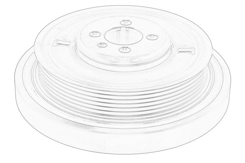 Polea de cigüeñal OE VW 04L 105 251N para Volkswagen Crafte