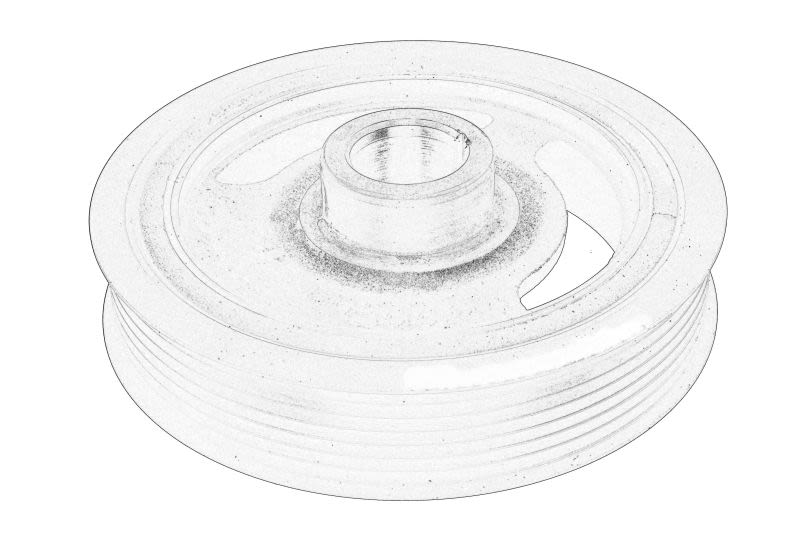 Polea de cigüeñal OE RENAULT 12 30 386 14R para Renault Clio IV