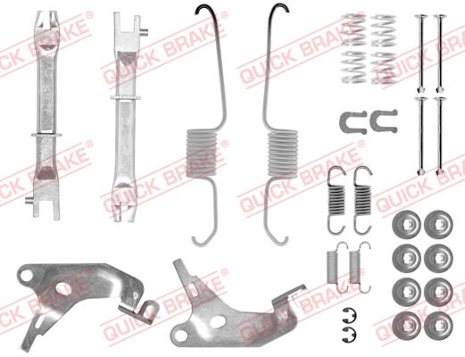 Kit de accesorios de balatas de freno QUICK BRAKE 105-0003S para Toyota Hilux V