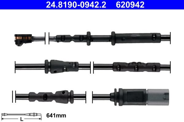 Sensor de desgaste para pastillas de freno ATE 24.8190-0942.2 para BMW Serie 1 (F40) 2019-