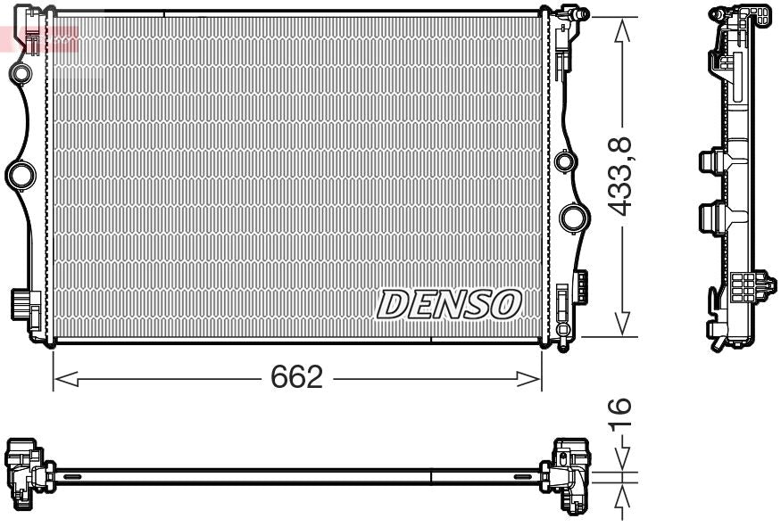 Radiador de motor DENSO DRM17098 para Mercedes-Benz Clase A (V177) 2018-