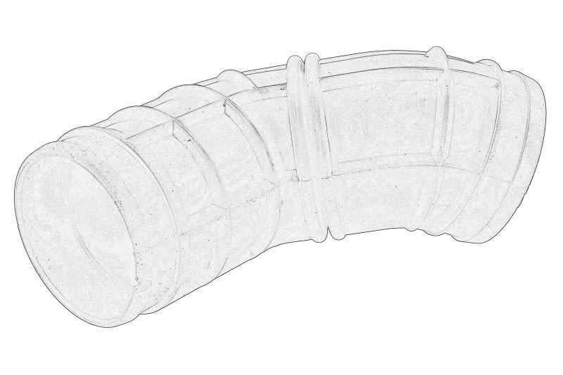 Manguera de admisión de filtro de aire OE IVECO 500387389 para Iveco 75C