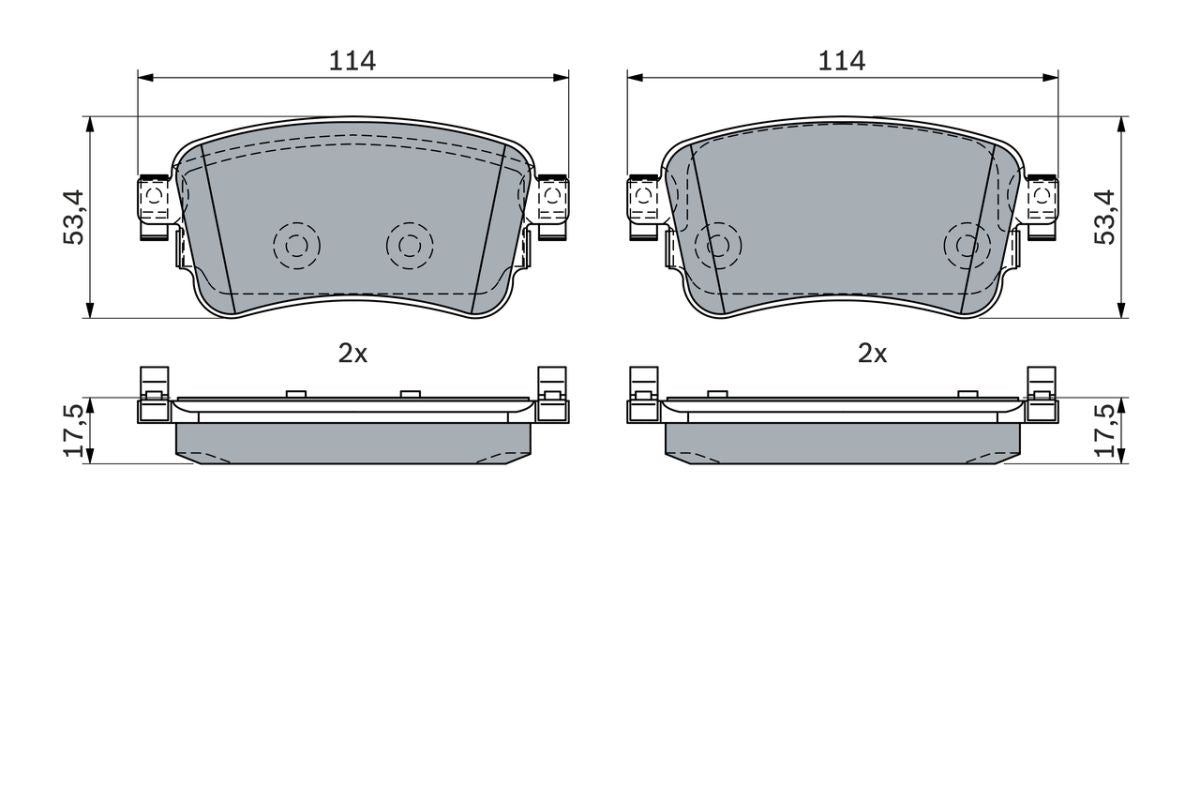 Pastillas de freno de disco BOSCH 0 986 424 437 para Toyota Proace