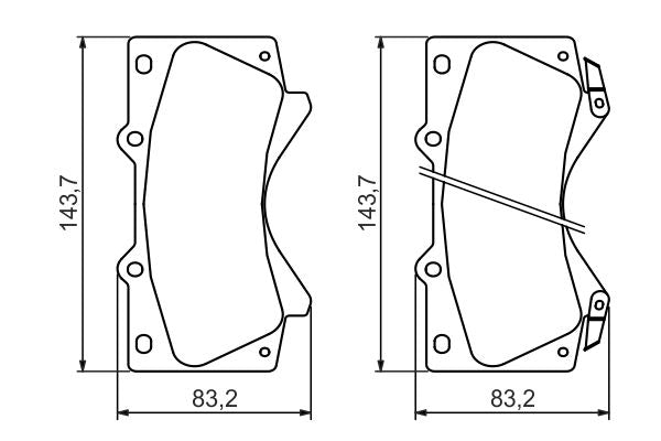 Pastillas de freno de disco BOSCH 0 986 494 449 para Toyota Hilux VII