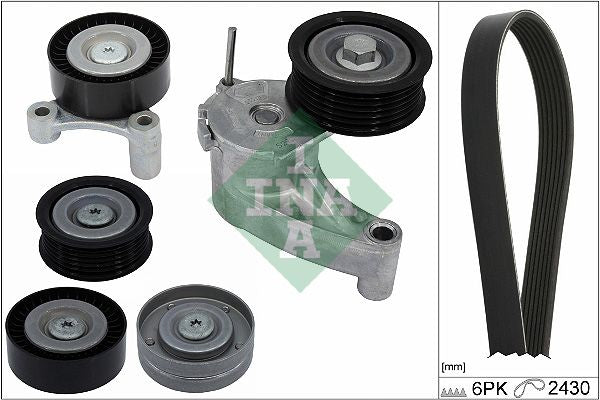 Juego de correa multinervada INA 529 0554 10 para Volvo S60 II