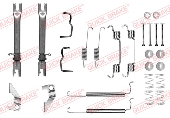 Kit de accesorios de balatas de freno QUICK BRAKE 105-0849S para Chevrolet Spark
