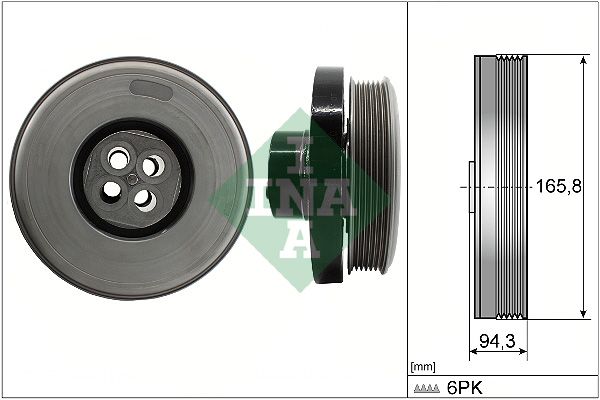 Polea de cigüeñal INA 544 0602 10 para Mercedes-Benz Clase C (A205) 2016-2023