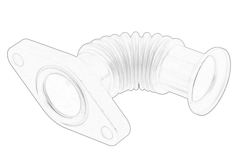 Tubería de válvula EGR OE PEUGEOT 161834 para Citroen C4