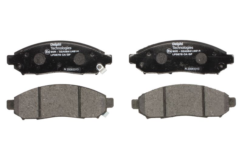 Pastillas de freno de disco DELPHI LP3578 para Nissan Navara NP300
