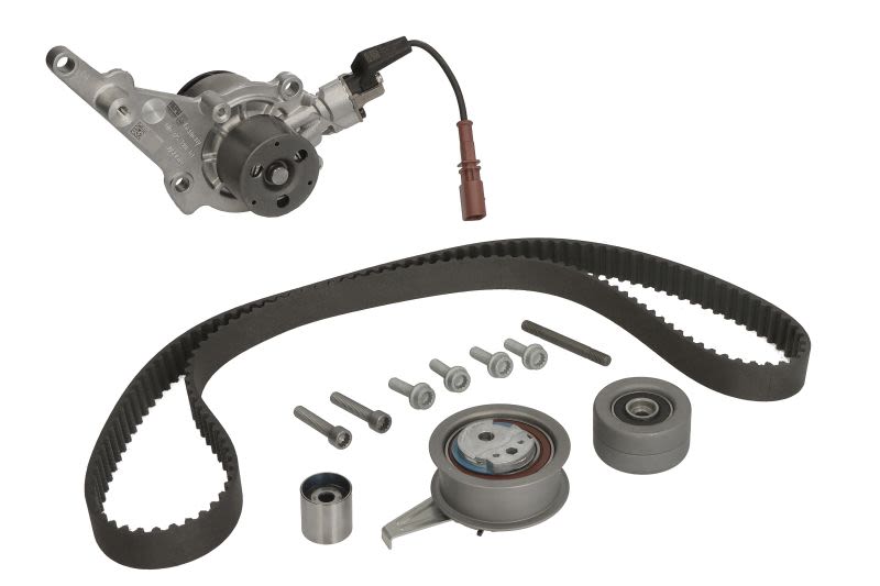 Kit de bomba de agua y correa de distribución HEPU PK55020 para Audi A3