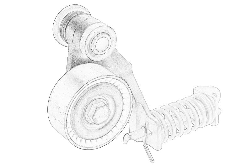 Palanca tensora de correa multicanal OE VW 057 903 133L para Audi A8 D4