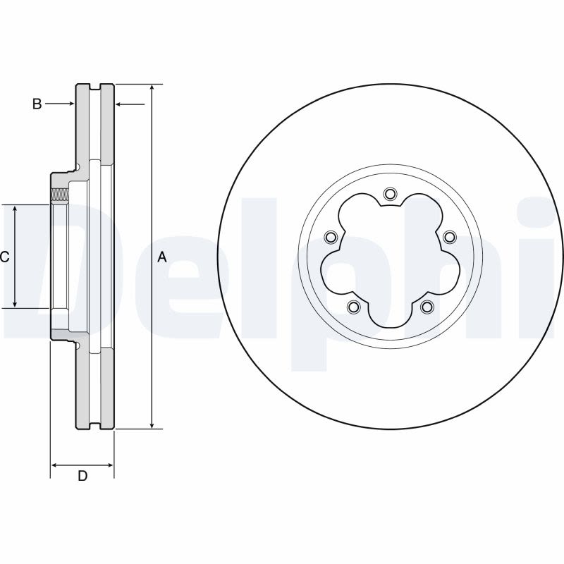 Disco de freno DELPHI BG9176C