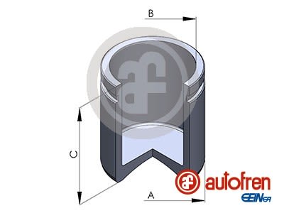 Pistón de cáliper de freno AUTOFREN SEINSA D025792 para Mazda 2