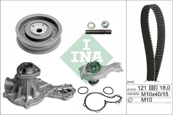 Kit de bomba de agua y correa de distribución INA 530 0162 30 para Seat Ibiza II