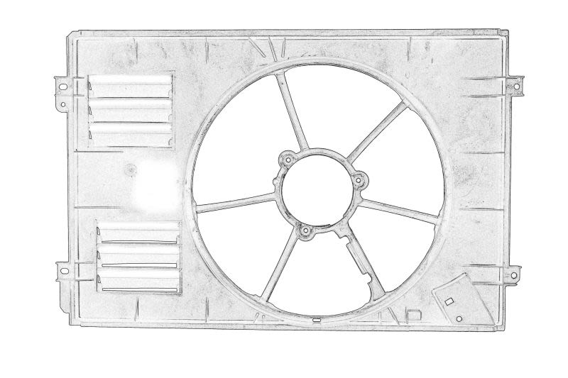 Ventilador de refrigeración de motor OE VW 1K0 121 205AC para Volkswagen Amarok