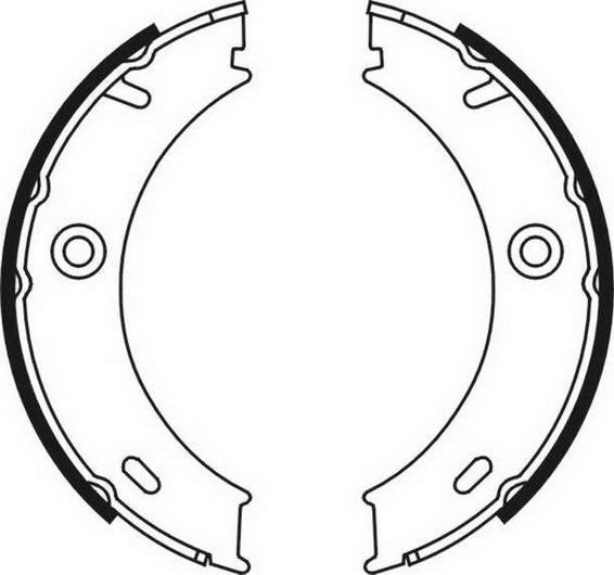Balatas de freno de estacionamiento ABE CRM003ABE para Mercedes-Benz Sprinter 3-T (B903) 1995-2006