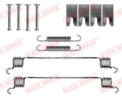 Kit de accesorios de balatas de freno QUICK BRAKE 105-0056 para Ford Capri