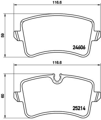 Pastillas de freno de disco BREMBO P 85 119 para Audi A4 B8