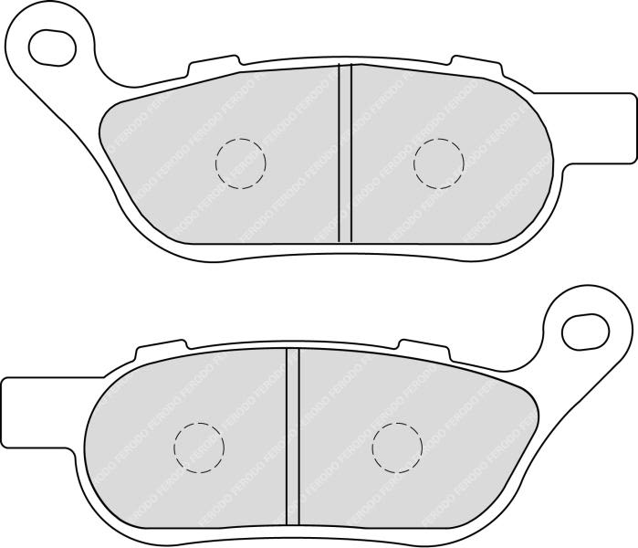 Pastillas de freno de disco FERODO FDB2251 para Harley Davidson Flstf