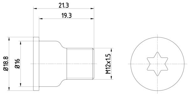 Perno de disco de freno TEXTAR TPM0005 para Mercedes-Benz Sprinter 3,5-T (B909) 2013-