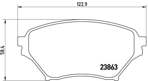 Pastillas de freno de disco BREMBO P 49 029 para Mazda MX-5 II