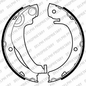 Juego de balatas de freno DELPHI LS2020 para Toyota Corolla Verso