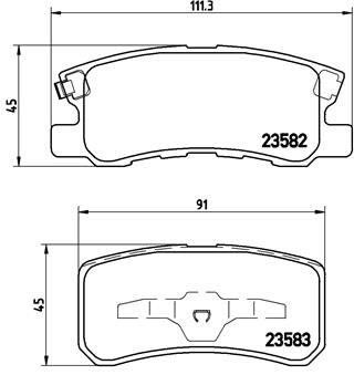 Pastillas de freno de disco BREMBO P 54 031 para Citroen C4 Aircross