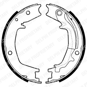 Juego de balatas de freno DELPHI LS1985 para Hyundai Elantra IV