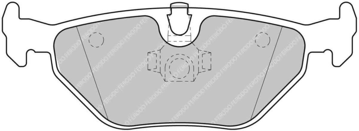 Pastillas de freno de disco FERODO FCP1301H para BMW Serie 3 (E36) 1990-2000
