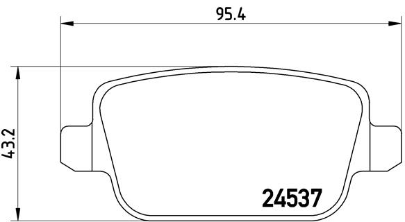 Pastillas de freno de disco BREMBO P 44 017 para Volvo S80 II
