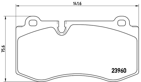 Pastillas de freno de disco BREMBO P 50 074 para Mercedes-Benz Clase E (W211) 2002-2008